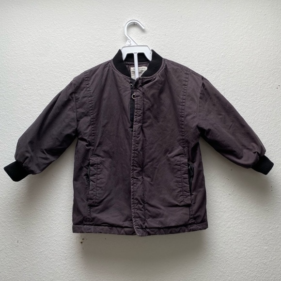 Zara Baby Let’s Be Creative long bomber jacket in black - Picture 1 of 4